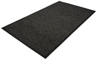 GUARDIAN 64030530 Wiper Mat, 5 ft L, 3 ft W, Dual Rib Pattern, Polypropylene Surface, Charcoal