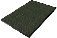 GUARDIAN 64030545 Wiper Mat, 5 ft L, 3 ft W, Dual Rib Pattern, Polypropylene Surface, Green