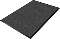 GUARDIAN 64040630 Wiper Mat, 6 ft L, 4 ft W, Dual Rib Pattern, Polypropylene Surface, Charcoal