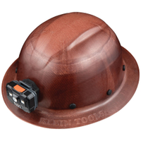 Klein 60447 Hard Hat, KONSTRUCT Series, Full-Brim, Class G, Rechargeable Headlamp