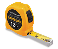 Komelon 4912 The Professional Nylon Coated Steel Blade Tape Measure 12-Feet by 5/8-Inch, Yellow Case