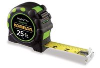 KOMELON MagGrip Pro 7125 Tape Measure, 25 ft L Blade, 1 in W Blade, Carbon Steel Blade