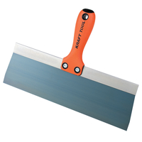 KRAFT TOOL DW812PF Knife, 3 in W x 12 in L Carbon Steel Blade, Taping Blade, Soft-Grip Handle