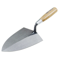KRAFT TOOL GG441 Brick Trowel, 7 in L Blade, Steel Blade, Wood Handle