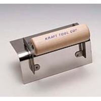 KRAFT TOOL CF123 Tool, 6 in L x 2-1/2 in W Stainless Steel Blade, 2-1/2 in Lip, Wood Handle