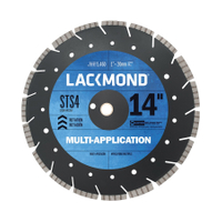 LACKMOND STS-4 STS4141251 Saw Blade, 14 in Dia, 1 in, 20 mm Arbor, Diamond Cutting Edge
