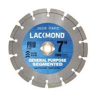 LACKMOND PRM SG7PRM Saw Blade, 7 in Dia, 7/8 in, 5/8 in Arbor, Diamond Cutting Edge