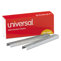 Universal UNV79000 Staples Strip, 1/4 in L Leg, Steel, Galvanized