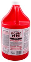 Liquid Fire LF-G-4 Drain Opener, Liquid, Dark Amber, Slight Pungent, 128 oz Bottle