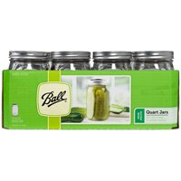 Ball 67000 Wide Mouth Mason Jar, 32-Ounce, Glass, Case of 12