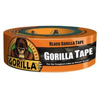 Gorilla 6035060 Duct Tape, 35 yd L, 2 in W, Black