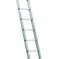 Louisville AE2100 Series AE2116 Extension Ladder, 300 lb, 16-Step, 1-1/2 in D Step, Aluminum