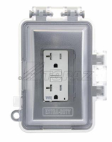 WALL PLATE 1-G W/P IN-USE CLEAR