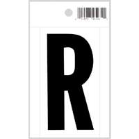 LETTER  R  BLK/WHT VINYL 3" *