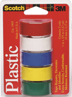 COLORED TAPE 3/4 X 125 ASSORTED