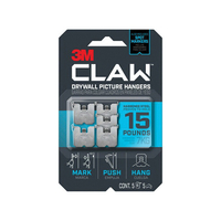 3M CLAW PICTURE HANGER 5PK 15LB