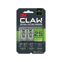 3M CLAW PICTURE HANGER 4PK 25LB