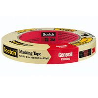 3M Scotch Masking Tape for General Painting, .75-Inch x 60-Yard