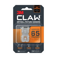 3M CLAW PICTURE HANGER 2PK 65LB
