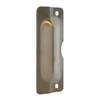 Don-Jo LP-107-630 Latch Protector, Stainless Steel, Satin Stainless Steel, For: Outswinging Doors