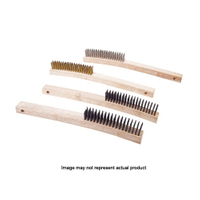 MAGNOLIA BRUSH 1-SB Scratch Wire Brush, 1-1/8 in L Trim, Tempered Brass Bristle, 1 in W Brush