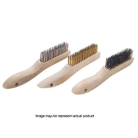 WIRE BRUSH 4x16 BRASS SHOE HDLE