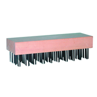 MAGNOLIA BRUSH 101 Scratch Wire Floor Brush, 1-1/4 in L Trim, Steel Bristle, 2-5/8 in W Brush