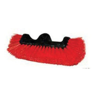 MAGNOLIA BRUSH 187 Multi-Level Scrub Brush, Polypropylene Bristle, Red Bristle, 11-1/4 in OAL