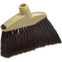 MAGNOLIA BRUSH 463 Angle Broom, 12 in Sweep Face, 6-3/4 in L Trim, Black Plastic Bristle