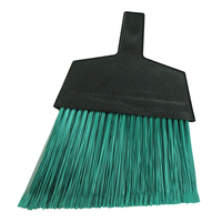 MAGNOLIA BRUSH 465 Angle Broom, 12 in Sweep Face, Plastic Green Bristle, 55 in L, Metal Handle