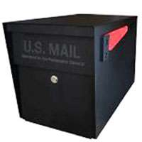 Mail Boss Curbside Locking Rural Mailbox, Black
