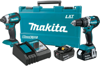 Makita XT269M Combination Tool Kit, Battery Included, 4 Ah, 18 V, Lithium-Ion
