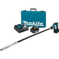 Makita XRV01T Concrete Vibrator Kit, Battery Included, 18 V, 5 Ah, 4 ft L Shaft, 13,000 vpm