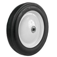 MARTIN Wheel 110-OF Wheel, 10 x 1-3/4 in Tire, Rib Tread, Steel Rim