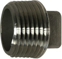 SS PLUG SQ HEAD 3/8"