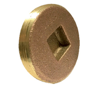 BRASS COUNTERSUNK PLUG 1-1/2"