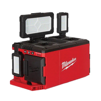 Milwaukee M18 PACKOUT 2357-20 Light/Charger, 18 V, Lithium-Ion Battery, 3-Lamp, LED, 3000 Lumens