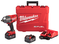 Milwaukee M18 FUEL 2766-22 Impact Wrench with Pin Detent Kit, Battery Included, 18 V, 1/2 in Drive