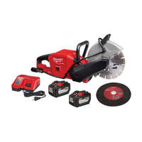 Milwaukee 2786-22HD Cut-Off Saw Kit, Battery Included, 18 V, 12 Ah, 9 in Dia Blade, 6600 rpm Speed