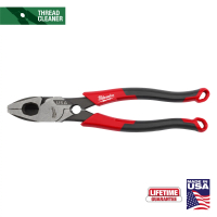 Milwaukee MT550T 9" Lineman's Comfort Grip Pliers with Thread Cleaner (USA)