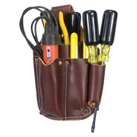 Occidental Leather Pocket Caddy Series 5053 Electrician's Tool Pouch, 5-Pocket, Leather