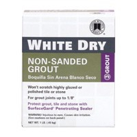 1 lb Non-Sanded White Tile Grout