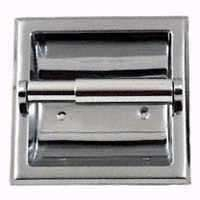 Boston Harbor PBC107-3L Recessed Paper Holder, Plastic/Zinc, Chrome, Recessed Mounting