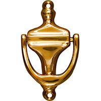 National V1913 4" Door Knocker in Solid Brass