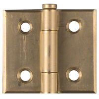 National V455 1-1/2" Cabinet Hinges in Brass, Pack of 2