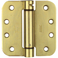 National 522 4" Spring Hinge in Brass
