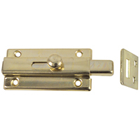 National V860 3" Slide Bolt in Brass