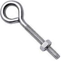 National 2160BC 1/2" x 12" Zinc Plated Eye Bolt with Hex Nut