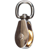 National N223370 3201BC No-Rust Pulley with Swivel Eye, 1-Inch