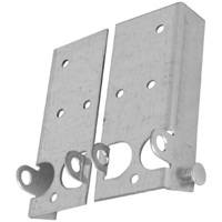 National V7626 5-11/16" in Length Bottom Lift and Roller Brackets, R and L in Galvanized